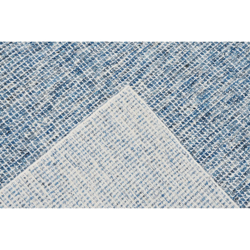 Area Rug in Blue/Gray/Beige, Rectangle 5' x 8'