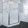 Deluxe 57.5'' W 68.6'' H Framed Neo-angle Reversible Shower Enclosure