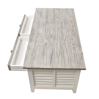 Islamorada - Coffee Table - Dapple Grey and Blanc Finish