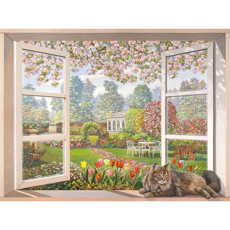 Italian Garden by Andrea Del Missier - Wrapped Canvas Painting, 60cm H x 80cm W x 4cm D