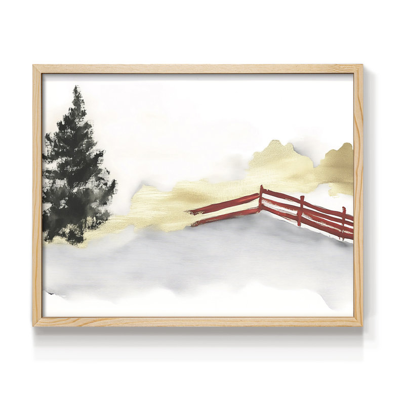 «Chirstmas Art» - Impression encadrée - Restickable, H 8 po x l 10 po, Naturel