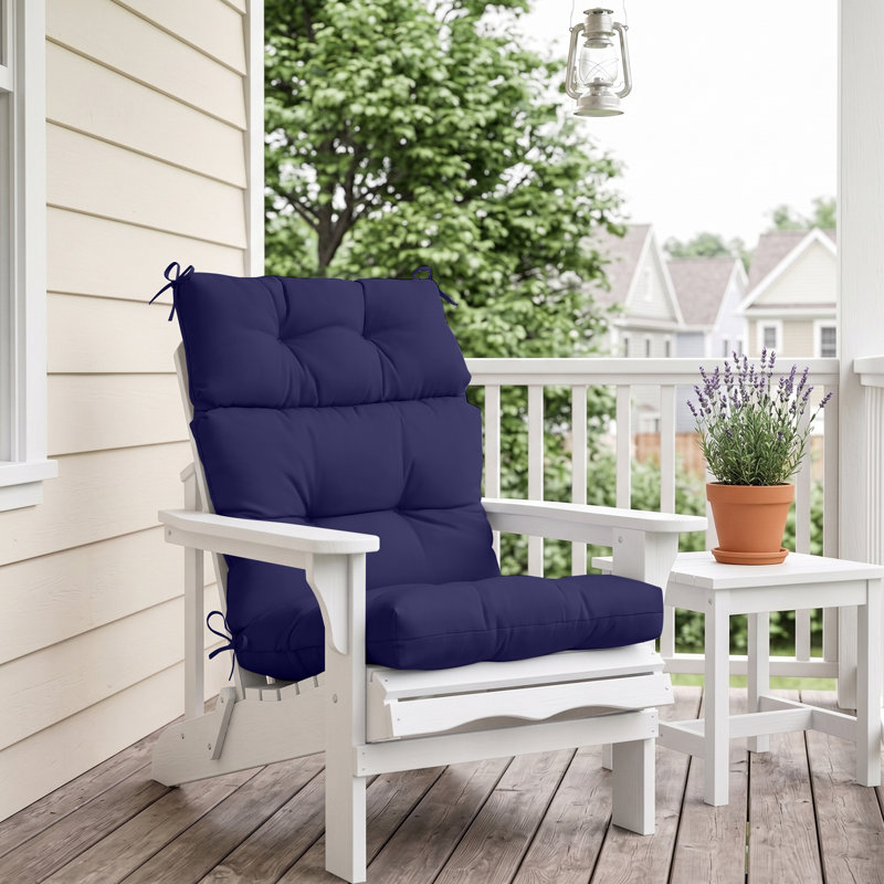 Indoor/Outdoor Seat/Back Cushion, Dark Blue