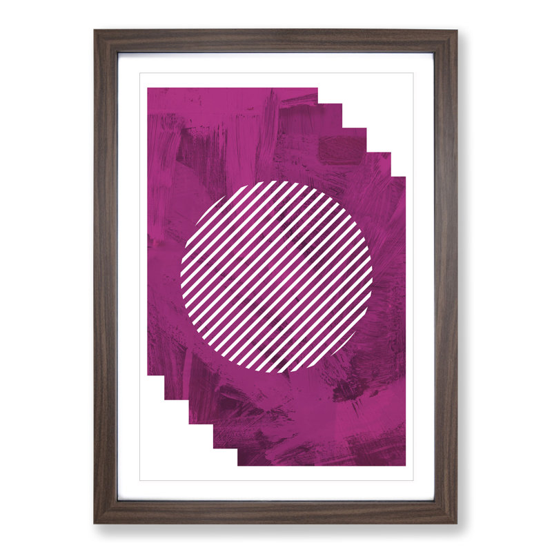 Composition 6 - Picture Frame Graphic Art, 48cm H x 36cm W x 2cm D, Walnut