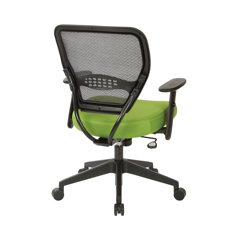 Chaise de travail SPACE Deluxe, Mailles en tissu vert