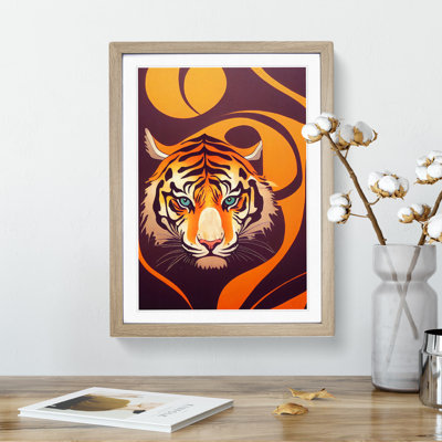 Unique Tiger Art No.2 Abstract - Wall Art