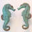 Pair of Vintage Seahorse Knobs ( Mirror Image - Set of 2) 