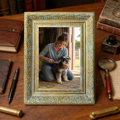 Cadre photo doré antique 1PC pour photos et cadeaux de Noël 11 "x 14"