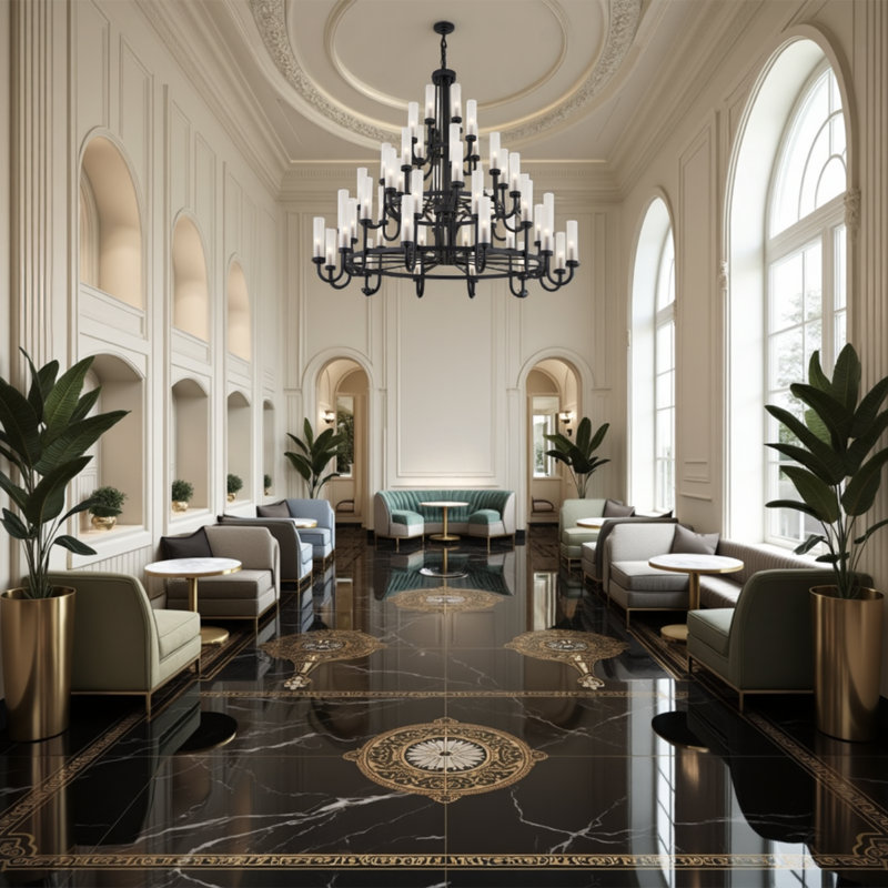 Anchor 48 - Light Chandelier, Matte Black