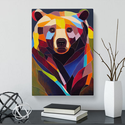 Bear Palette Knife Vol.1985 - Wrapped Canvas