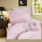 Cozy Pink Microfiber Bedding Set, Twin/twin Xl, Romantic Layered Style