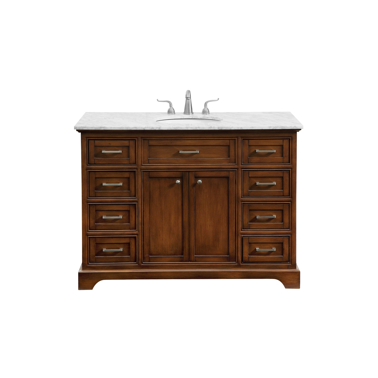 Hermes 48'' Single Bathroom Vanity, Teak