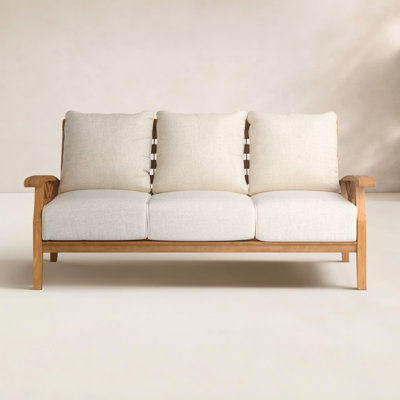Cotesfield 78" Teak Patio Sofa