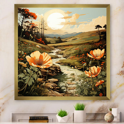 Paysage de montagne botanique audacieux I