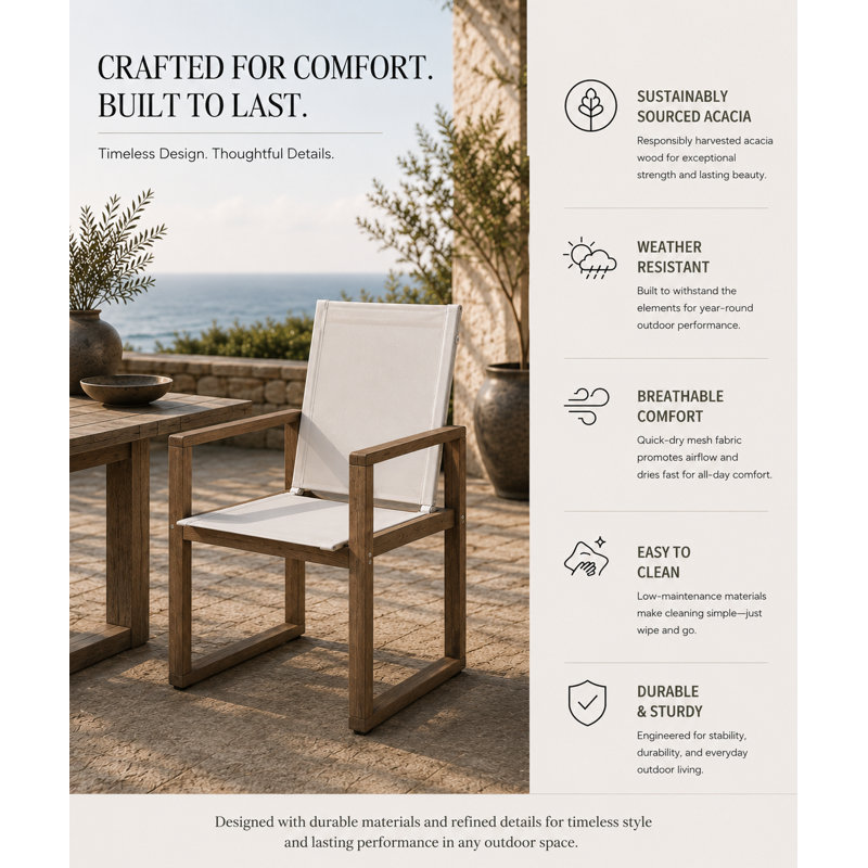 Vicky Outdoor Dining Armchair, Gray