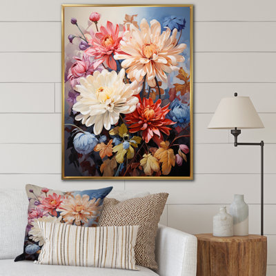 Yesmi Chrysanthemums Vibrant Collage IV