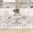 Danyelle 5Pcs Extendable Round Dining Set with Wood Table and 4 Upholstered Chairs-743889341