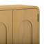Armoire murale en bois massif avec tablette réglable et poignées encastrées pour le rangement de la salle de bain ou de la cuisine-514673247