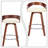 Riggan Faux Leather Upholstered Swivel Bar Stools-671769630