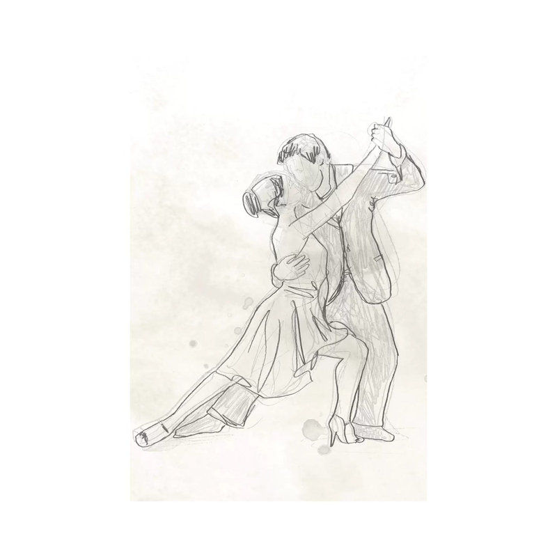 Vintage Ballroom II - Wrapped Canvas Print, 20.32 cm H x 30.48 cm W