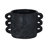 Pottery and Cement Planter with Unique Multi-Loop Handle Design Stylish Contemporary Accent-946573017-946573015