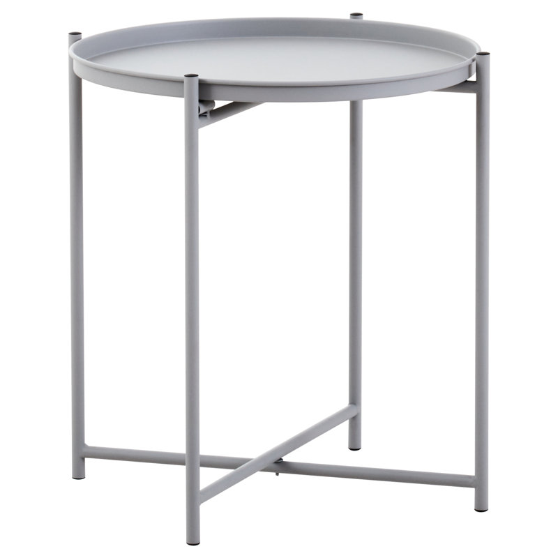 Alexica End Table, Grey, Grey