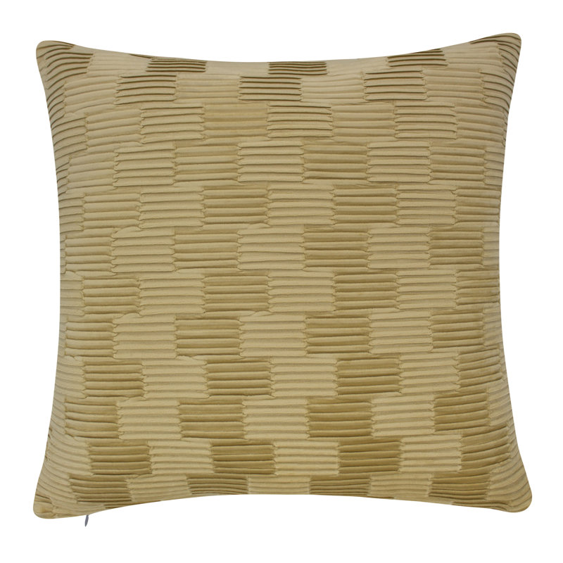 Housse et insert de coussin carré Treble Alpine Luxury, Plumes, Jaune