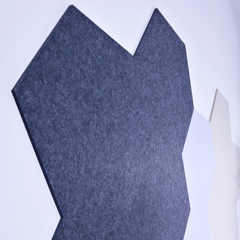12 panneaux d'acoustique hexagonaux, H 9,50 po x l 11 po x P 0,38 po