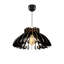 Lustre noir élégant, design scandinave, câble réglable | Structure en panneau de fibres à densité moyenne de 0,1 po d'épaisseur | Diamètre du capuchon: 21,3 po, longueur du capuchon: 11,8 po, hauteur totale: 25,6 po | Douille E27, 40 W maximum | Parfait pour les salles à manger et les espaces de vie modernes-1898836434-1962286198-1962286197