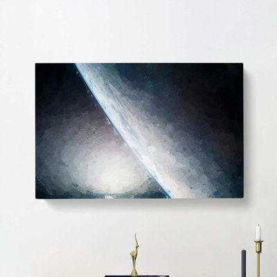 The Edge Of The Earth In Abstract - Wrapped Canvas Print