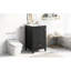 Meuble-lavabo de salle de bain avec lavabo - noir, charnières de porte silencieuses, évier de meuble moderne spacieux, rangement, construction-1878843658