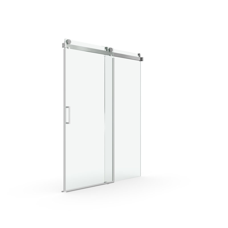Mylene 72'' - W x 76'' H Door Frameless Shower Door with