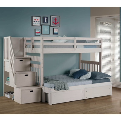 Ahmia Kids Twin Over Full Bunk Bed