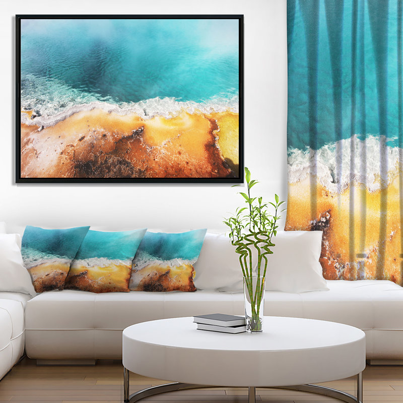 « magnifique matin gloire pool », impression, H 14 po x l 22 po x P 1 po, Toile avec cadre flottant