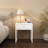 Nordik Scandinavian Nightstand with MDF and Spacious Drawer