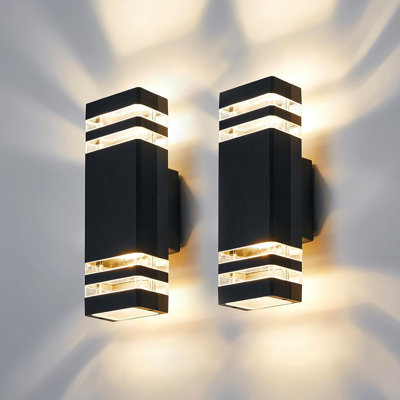Matte Black 31cm H Outdoor Sconce