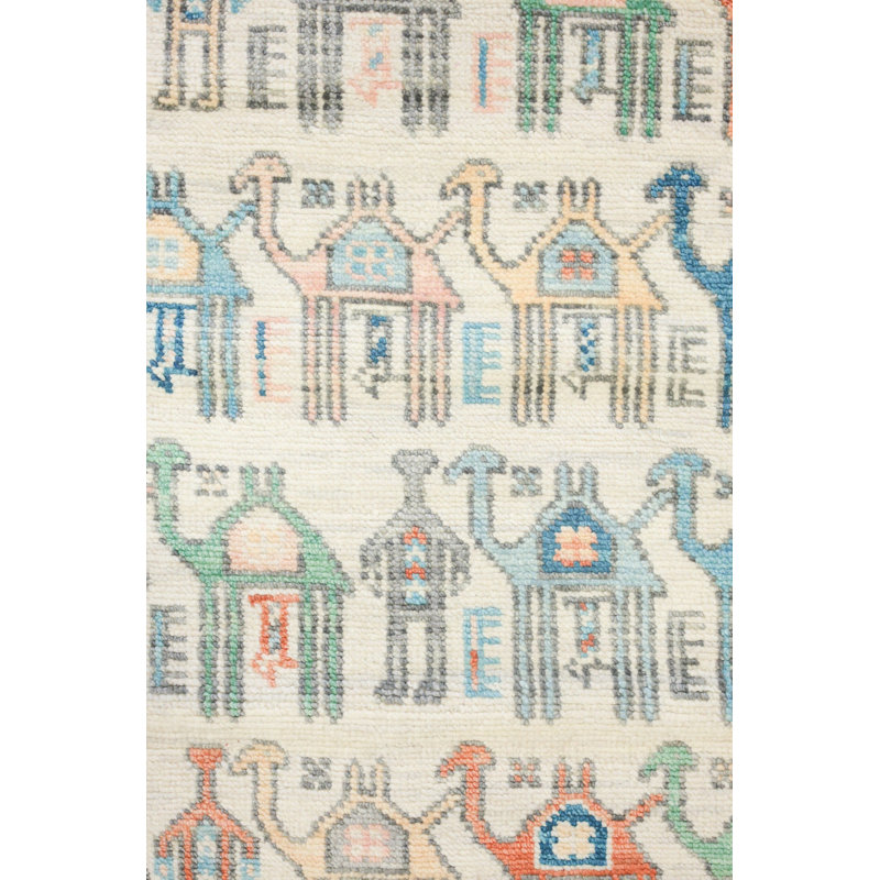 One-of-a-Kind Runner 3' X 7' New Age Runner Area Rug Ivory