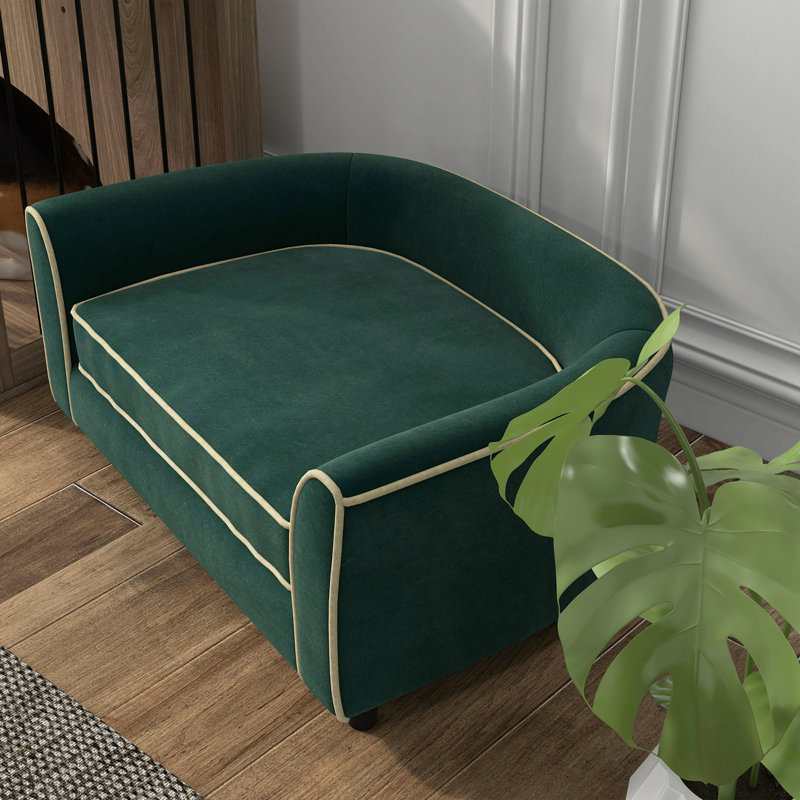 Canapé pour animaux de compagnie, avec coussin moelleux, housse lavable et amovible, pour animaux de compagnie