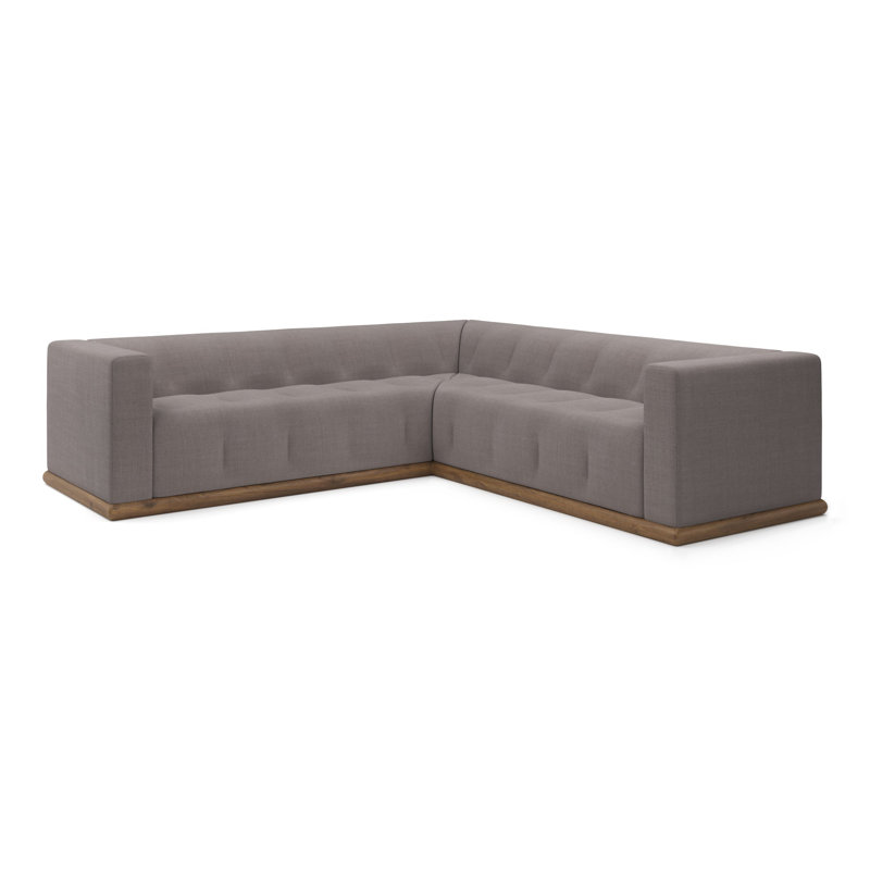 Bradley L Sectional, Nevis Graphite Polyester Blend