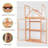 18.3" W x 29.9" D Wooden Greenhouse Cold Frame，Garden Raised Flower Planter Shelf-70355518