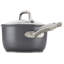 Anolon Accolade Forged Hard Anodized Nonstick Induction Sauce Pan with Lid, 2.5 Quart
