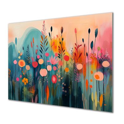 Décoration murale botanique fleurs pétales dans la brise II - fleurs sauvages