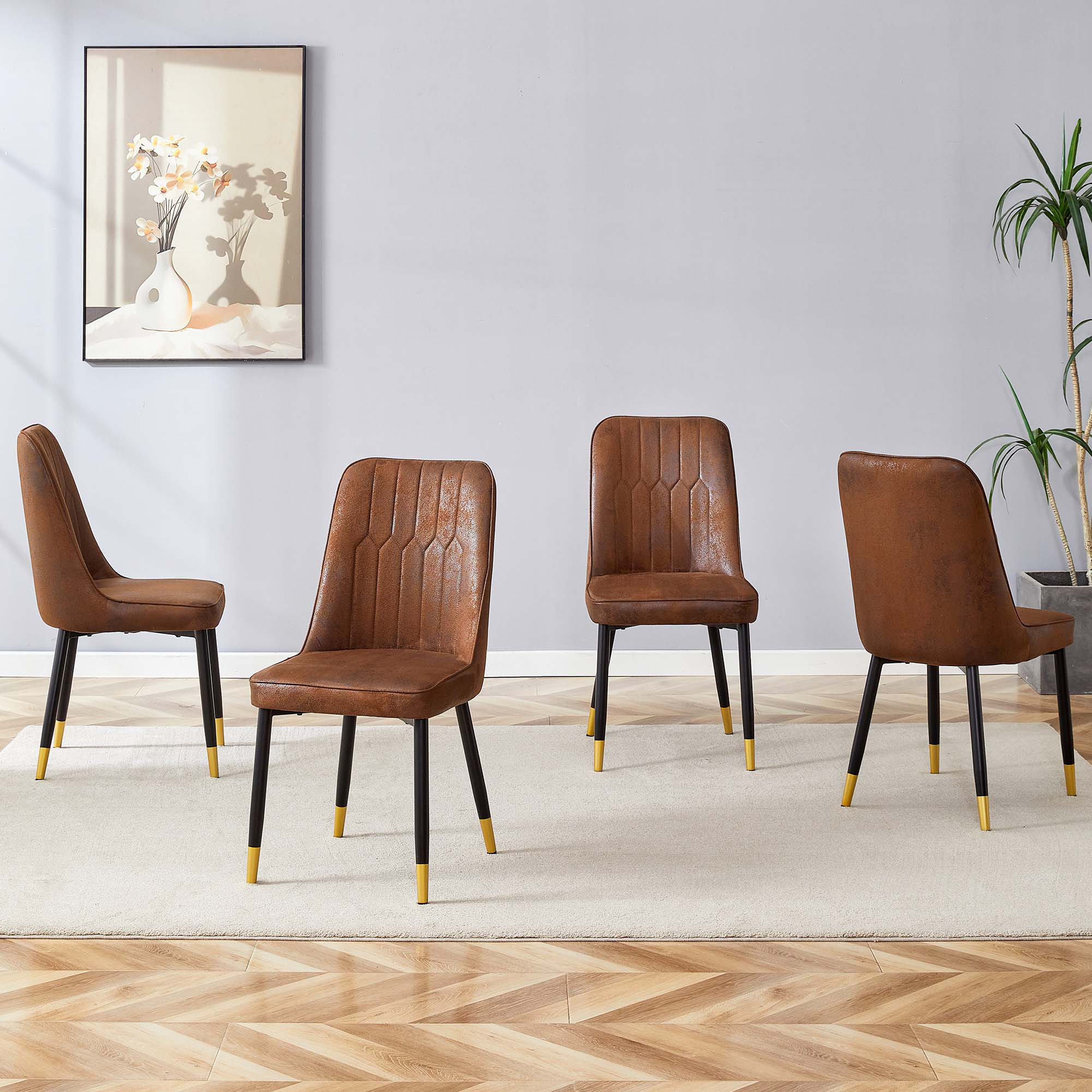 Red Barrel Studio Suede-Like Velvet Dining Chair Set - Wayfair Canada