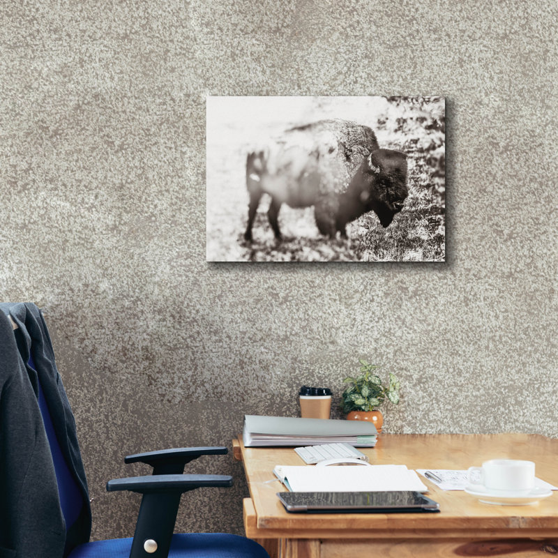 Toile épique «Bison Dream» par Nathan Larson, graffiti épique, 26 po x 18 po