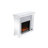 47.5'' W Shining Silver Electric Fireplace & Mantel Package with 4777 BTU