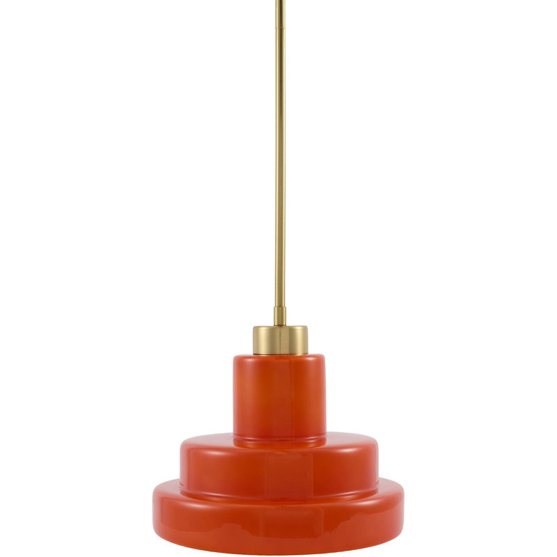 Agostino Single Light Pendant, Orange