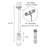 Mini luminaire suspendu 1 lumière avec double verre suspendu-90149192