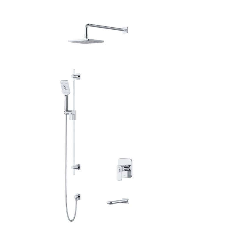 Garniture de douche 1345, Chrome
