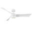 Ventilateur de plafond 54 po à 3 pales DEL moderne avec télécommande et ensemble d'éclairage 54 po-1878705347