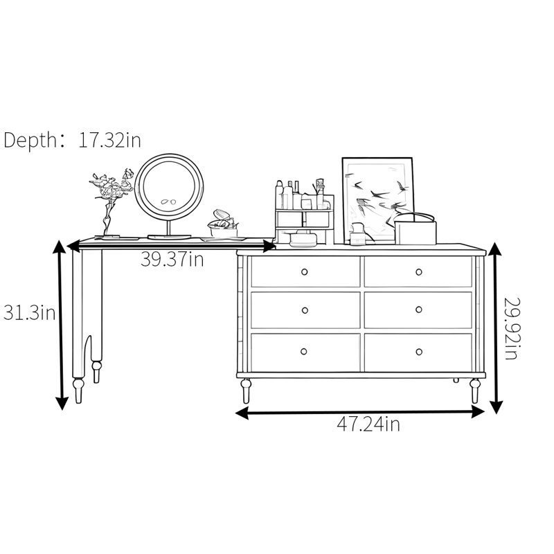 Commode rétro pratique