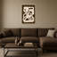 «Brown abstraite» par Sharyn Bursic, art mural sur toile encadrée-316997312